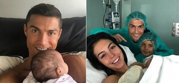Cristiano Ronaldo And Girlfriend, Georgina Rodriguez Welcome Daughter, Alana Martina.