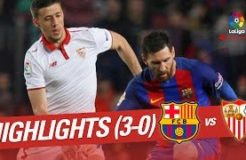 Highlights FC Barcelona vs Sevilla FC (3-0)