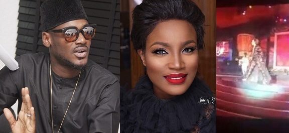 “I Love The Way You Handled Your Fall” – 2Baba Hails Seyi Shay After Her Slip On AFRIMA Stage.